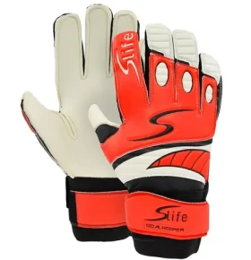Slife GOAL KEEPER vel. 10 / Brankářské rukavice / Latexová pěna 6 mm / Suchý zip na zápěstí / Plastová výztuha prstů