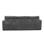 Rohová pohovka, šedá, látka, ASB-C3990 GREY2