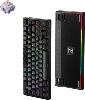 MCHOSE Z75 Hyacinth Switch černá / herní bezdrátová klávesnice / mechanická / Hyacinth Switch / 2.4GHz / BT / US Layout (6973654165569)