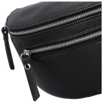 Trendy dámská kožená kabelko-ledvinka Arwel, černá