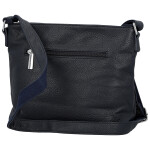 Trendy dámská koženková crossbody kabelka Vaka, tmavě modrá