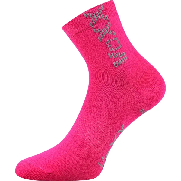 VOXX Ponožky dětské ADVENTURIK se stříbrem MAGENTA (3 páry) 25-29 100018
