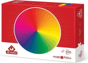 ART PUZZLE Kulaté puzzle Paleta barev