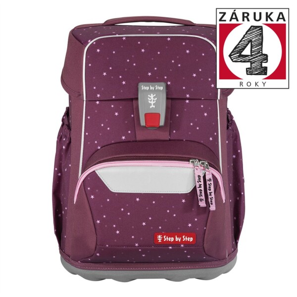 Školní aktovka pro prvňáčky – 4 dílný set, Step by Step BASIS Berry Stars, AGR