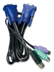 Planet KVM-KC1 / KVM kabel / 1,8 m / USB-PS/2 převodník / pro KVM řady 210 (KVM-KC1-1.8)