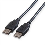 Delock USB 2.0 prodlužovací kabel plochý zahnutý [1x USB 2.0 zástrčka A - 1x USB 2.0 zásuvka A] 1.00 m černá oboustranně zapoji