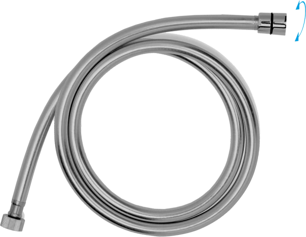 JB Sanitary Sprchová hadice 175 cm, ANTI TWIST, šedo - stříbrná HS 08