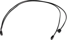 Alphacool Y-Splitter aRGB 3-Pin na 3x 3-Pin černá / Kabel / aRGB rozbočovač / 60 cm (18707)