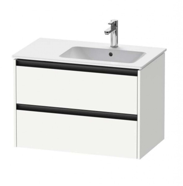 DURAVIT - Ketho.2 Umyvadlová skříňka 55x81x48 cm, 2 zásuvky, matná bílá K25268018180000