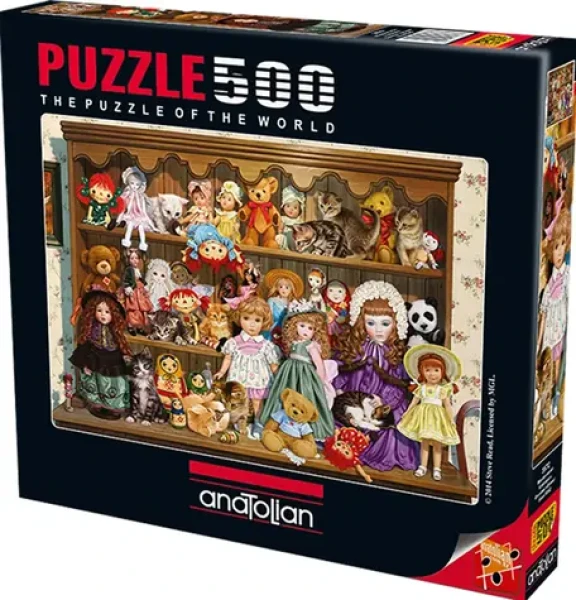 ANATOLIAN Puzzle Babiččina police s panenkami