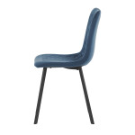 Jídelní židle, modrá, sametová látka, DCL-973 BLUE4