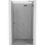 MEXEN/S - Lunar L sprchové dveře křídlové pravé 115 cm, transparent, grafit metal 834L-115-000-95-00-P