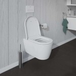 DURAVIT - ME by Starck Závěsné WC, WonderGliss, bílá 25280900001