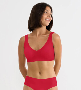 Podprsenka bez kostic sloggi ZERO Feel 2.0 Bralette červená - SLOGGI SHANGHAI RED M