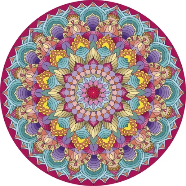 GRAFIX Diamantové malování na rámu Mandala růžová 30cm