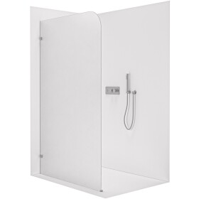 CERANO Sprchová zástěna Walk-in Orbis - Levá - 8 mm - chrom, mléčné sklo - 70x200 cm