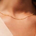 ELENYS Beads Chain – pozlacený náhrdelník 18K žluté zlato Délka: 42+5,5 cm / max. 47,5 cm