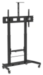 Techly ICA-TR45 černá / Mobilní stojan pro TV / 52-110" / nosnost 120 kg / VESA 1000x600 / 2 police (360752)