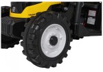 Mamido Dětský elektrický traktor MEGA D68 24V s přívěsem žlutý