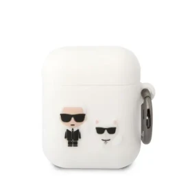 Karl Lagerfeld and Choupette Liquid Silicone Apple AirPods 1/2 KLACA2SILKCW