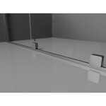 MEXEN/S - Velar L sprchový kout, posuvné dveře 110 x 80, dekor, grafit metal 871-110-080-33-95