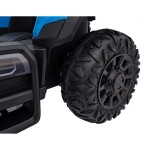 Mamido Dětský elektrický traktor BLAST s přívěsem 2x200W modrý