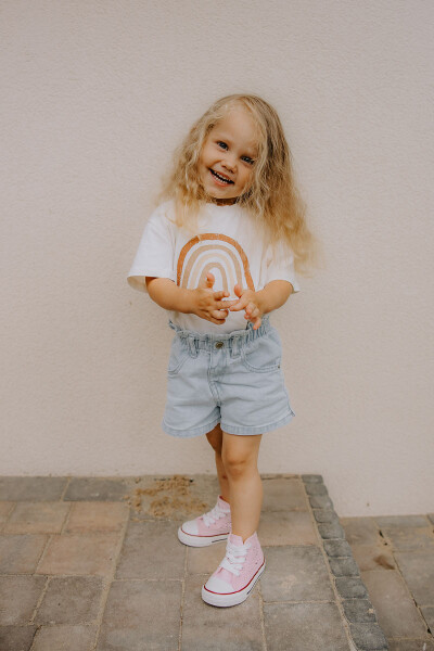 Dětské vysoké tenisky Pink Mona 34