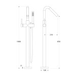 Aquatek - BF.68 CH vanová stojánková baterie BF.68 CH