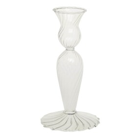 Chic Antique Skleněný svícen Clear 17 cm, čirá barva, sklo