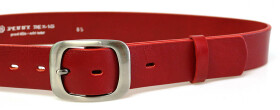 PENNY BELTS 9993 Dámský kožený opasek červený 95cm