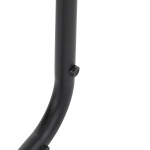 Židle jídelní, taštičkové pružiny v sedáku, madlo na opěráku, světle šedá látka, černý kov