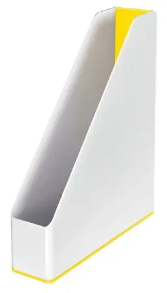 Leitz WOW Stojan na časopisy dvoubarevný bílo-žlutá (53621016)