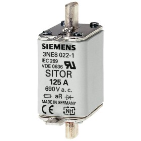 Siemens 3NE80151 sada pojistek Velikost pojistky = 0 25 A 690 V 3 ks