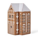 KÄHLER Porcelánový svícen Gingerbread Lighthouse Large, hnědá barva, keramika