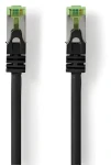 Nedis CAT7 10 m černá / Síťový kabel / S/FTP / RJ45 - RJ45 / LSZH (CCGP85420BK100)