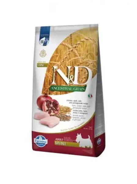 ND Ancestral Grain Adult Mini kuřecí 2,5 kg / Granule pro dospělé psy / malá plemena