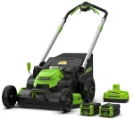 Greenworks GD60LM61KX4 / Aku sekačka / 60V / 61 cm / dvojité nože / nabíječka + 2x aku 4Ah (GR2519107UD)