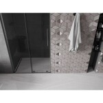MEXEN/S - Velar L posuvné sprchové dveře 90, grafit, grafit kartáčovaná 871-090-003-41-66
