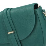 Stylová dámská kožená crossbody kabelka Luigi, tyrkysová