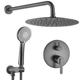 REA - Podomítková sprchová sada Ontario Gun Grey + BOX REA-P5504