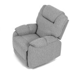 Relaxační křeslo, šedá látka, TV-4088 SIL2