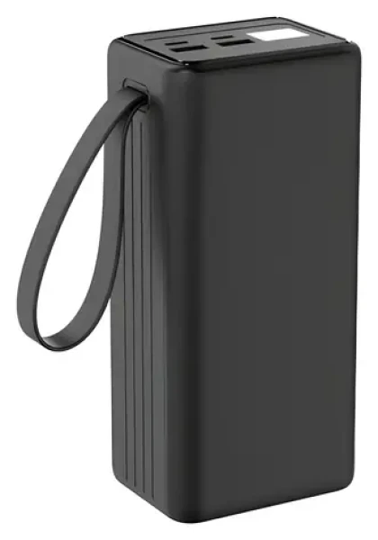 PLATINET PMPB4065 černá / Powerbanka / 40 000 mAh / 65W PD / 2x USB-C + 2x USB-A / displej / LED svítilna (PLAPMPB4065)