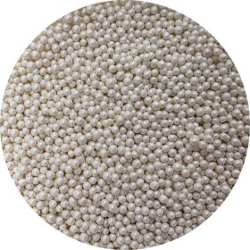 Cukrové perličky metalické bílé 3-4mm 80g - I LOVE CAKES
