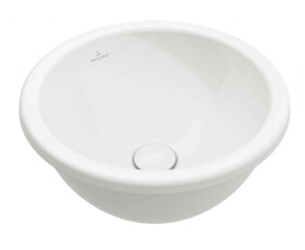 VILLEROY & BOCH - Loop&Friends Umyvadlo zápustné, průměr 45 cm, bez přepadu, CeramicPlus, alpská bílá 4A6001R1