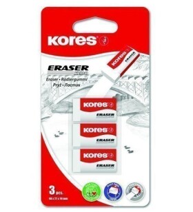 Kores Pryž KE30 BÍLÁ, 40 x 21 x 10 mm 3 ks