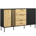 Komoda 2D3SZ RiminI 03 černá/artisan