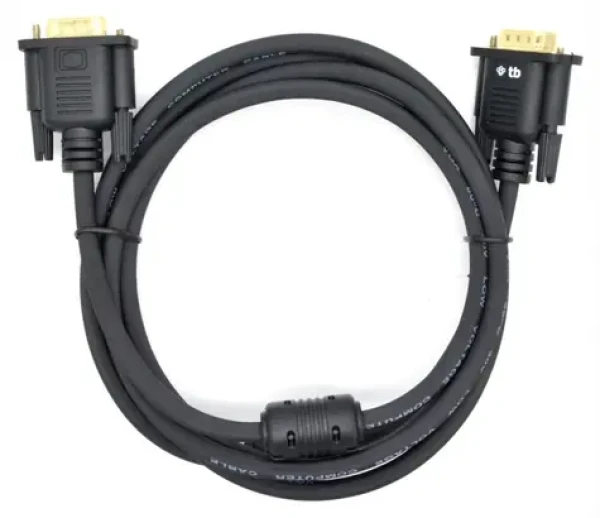 TB Touch VGA D-SUB 15pin černá / Video kabel VGA / M/M / Pozlacené konektory / 1,8 m (AKTBXVGAMMG180B)
