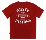 Rusty Pistons Rptsm96 Vista bordeaux triko červená