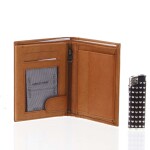 Pánská stylová peněženka ROGER, koňaková matná