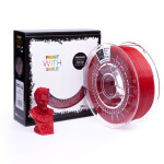 PET-G filament Red 1,75 mm Print With Smile 1kg